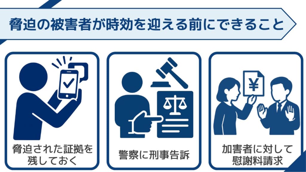 脅迫の被害者が時効を迎える前にできること