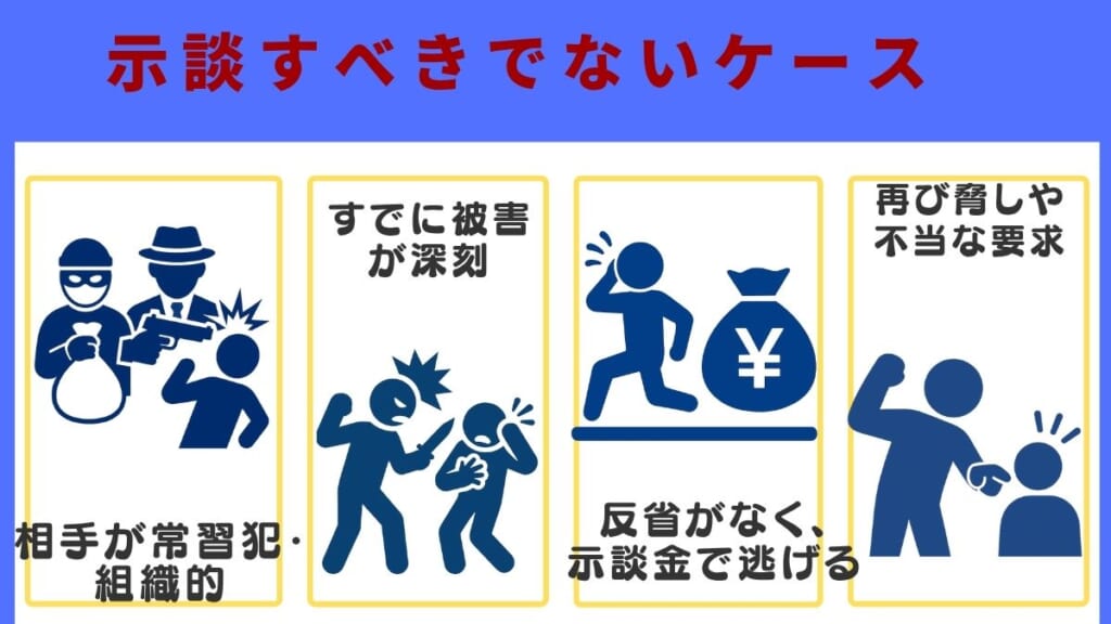 示談すべきでないケース