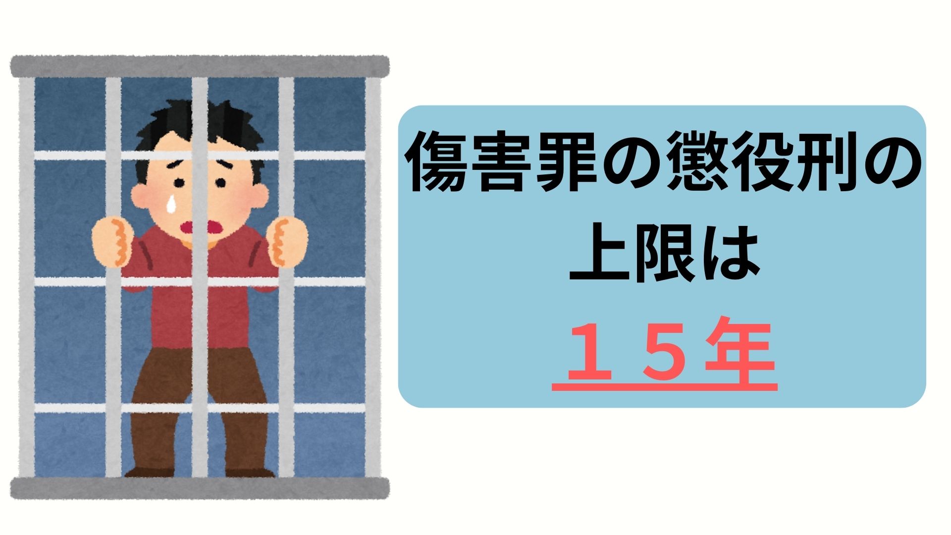 傷害罪の懲役の上限は１５年