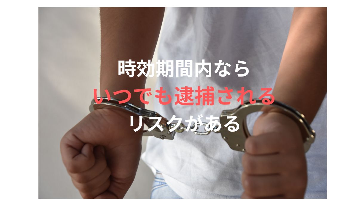 時効内なら逮捕されるリスクはある