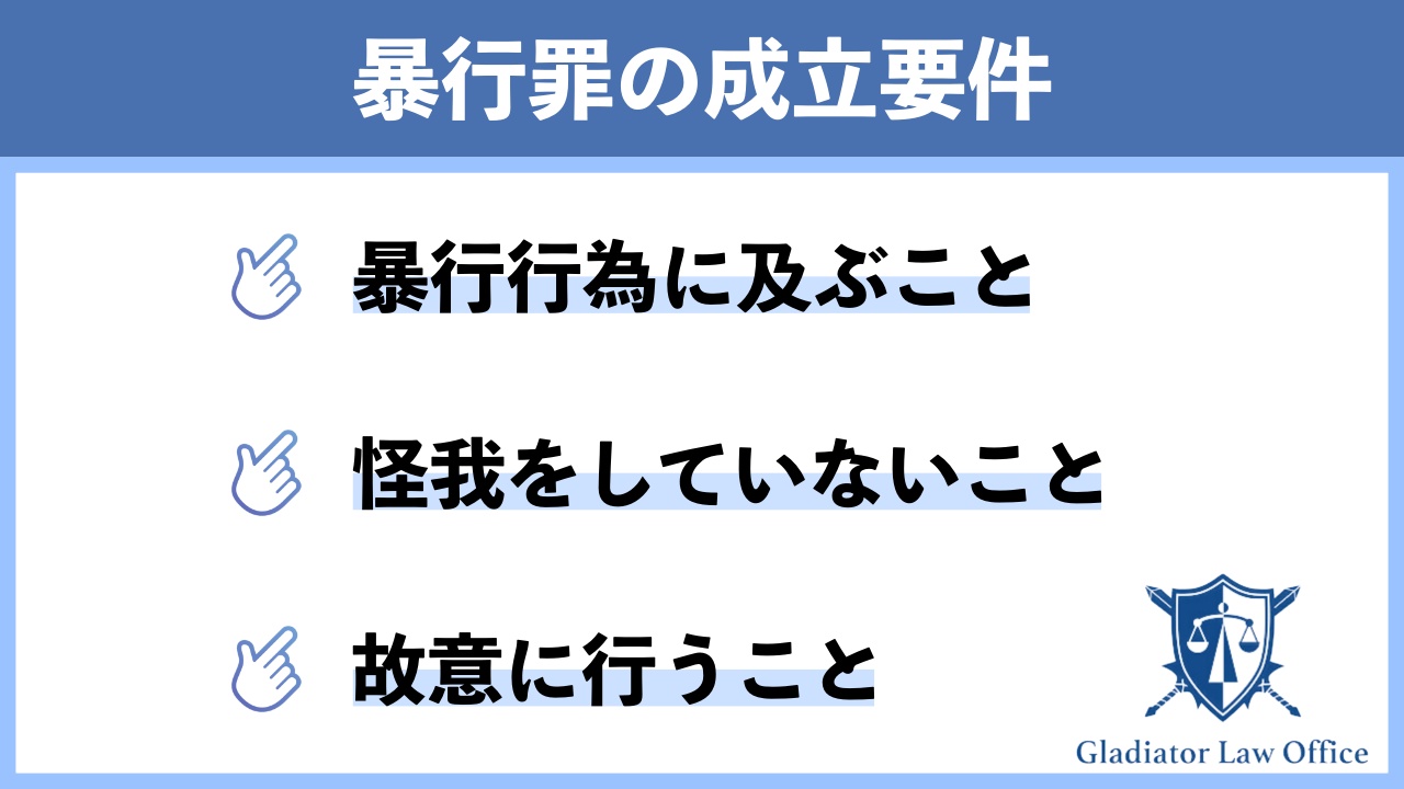 【暴行罪】3つの成立要件と罰則が重くなる4つのパターン - 刑事事件に強い弁護士無料相談 グラディアトル法律事務所