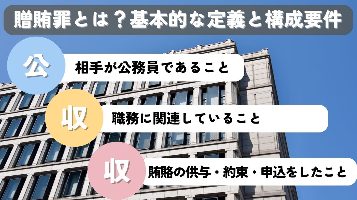 贈賄罪とは?定義・構成要件・罰則や防ぐための対策を弁護士が解説 - 刑事事件に強い弁護士無料相談 グラディアトル法律事務所
