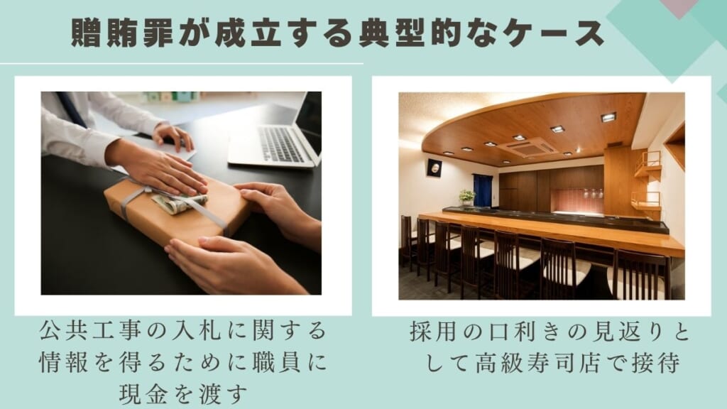 贈賄罪が成立する典型的なケース