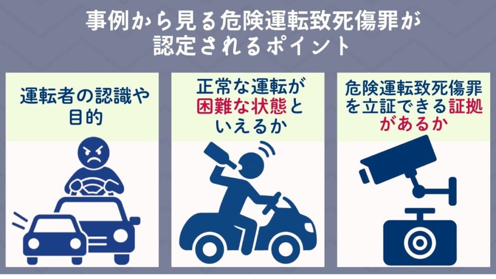事例から見る危険運転致死傷罪が認定されるポイント