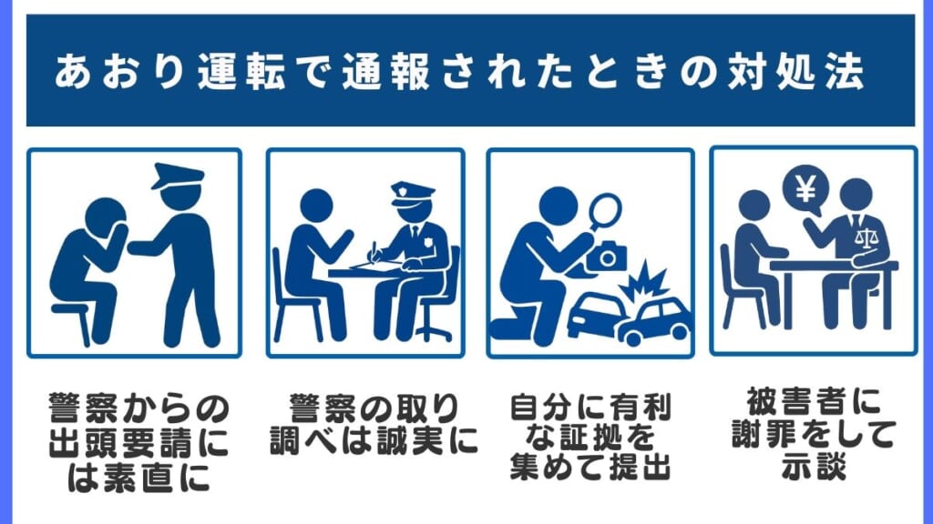 あおり運転で通報されたときの対処法