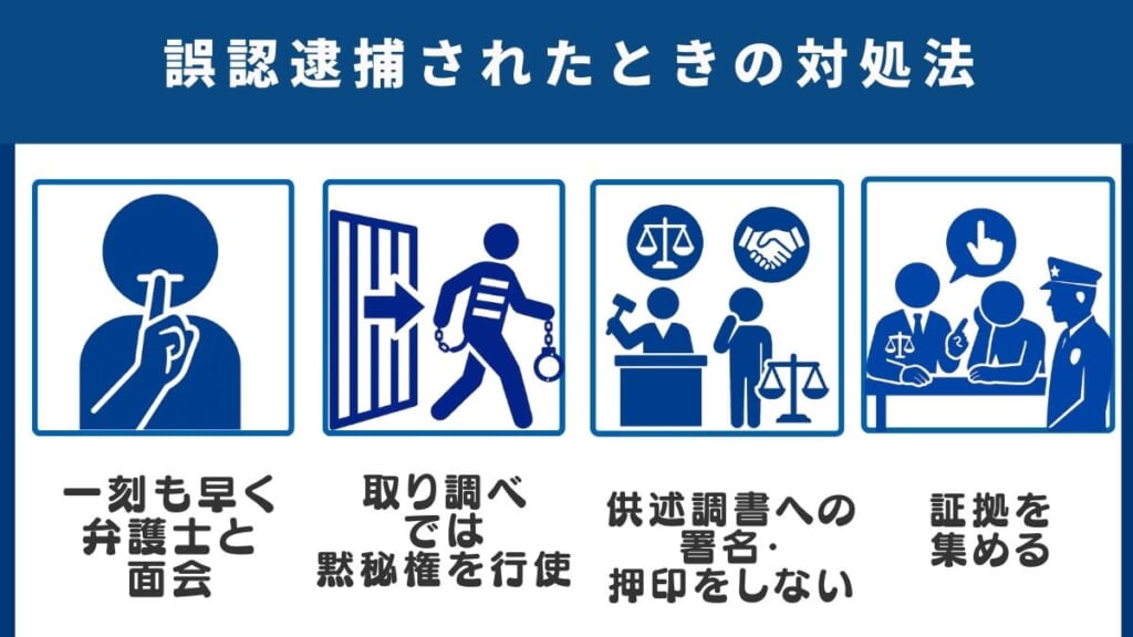 誤認逮捕されたときの対処法