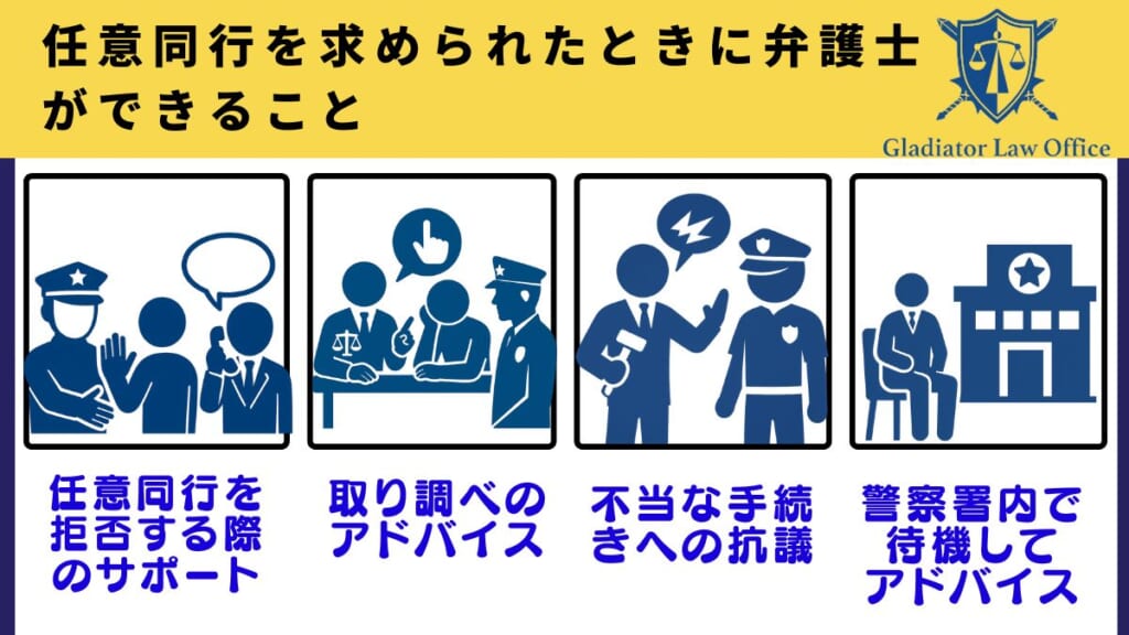任意同行を求められたときに弁護士ができること