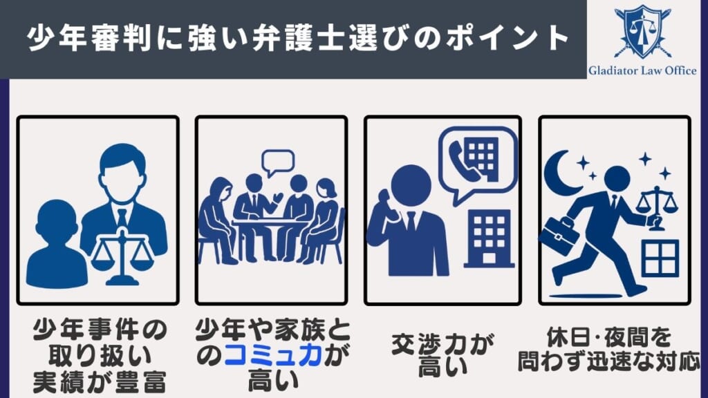 少年審判に強い弁護士選びのポイント