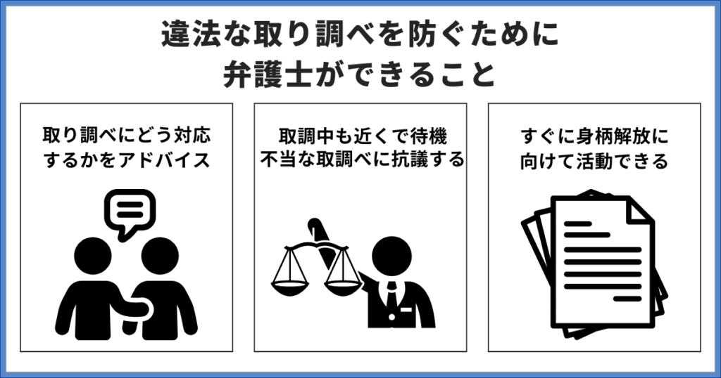 違法な取調べを防ぐために弁護士ができること