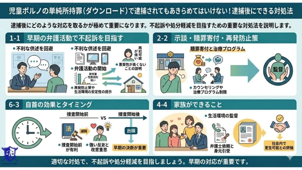 児童ポルノの単純所持罪（ダウンロード）で逮捕されてもあきらめてはいけない！逮捕後にできる対処法