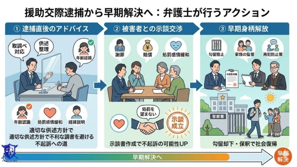 早期解決を目指すなら弁護士に依頼すべき｜弁護士が行う具体的な弁護活動