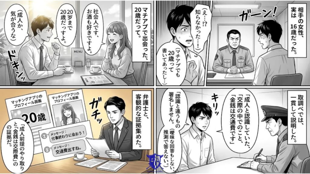 【モデルケース】児童買春の否認事件で不起訴となる典型的な事案と弁護のポイント