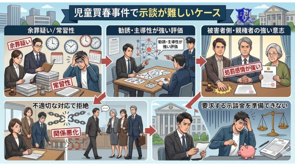 児童買春事件で示談が難しいケース