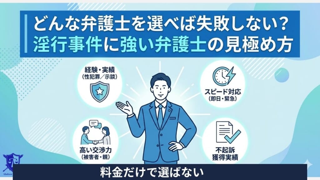 どんな弁護士を選べば失敗しない？｜淫行事件に強い弁護士の見極め方