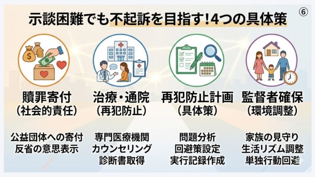 示談ができない場合でも公然わいせつ罪で不起訴を目指す方法