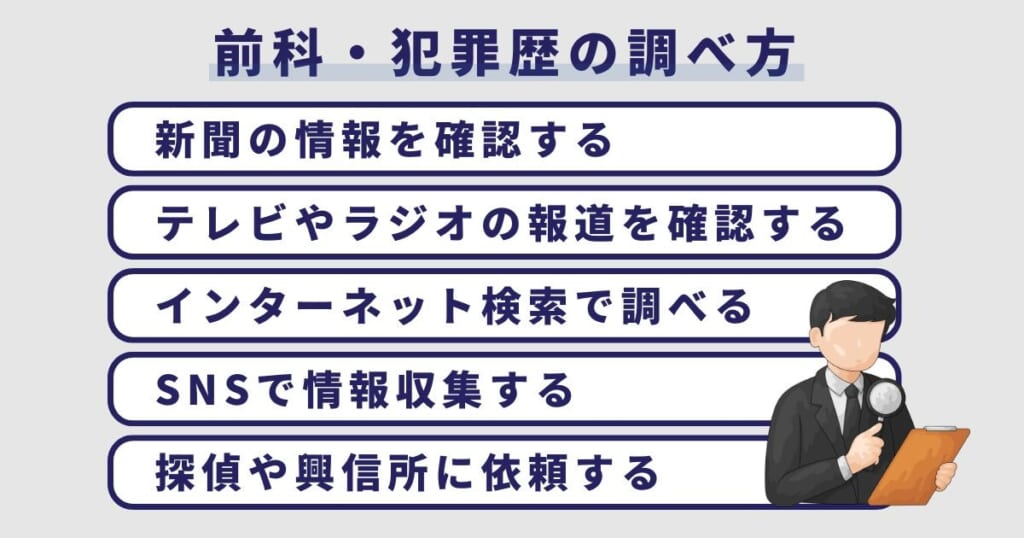 前科・犯罪歴の調べ方