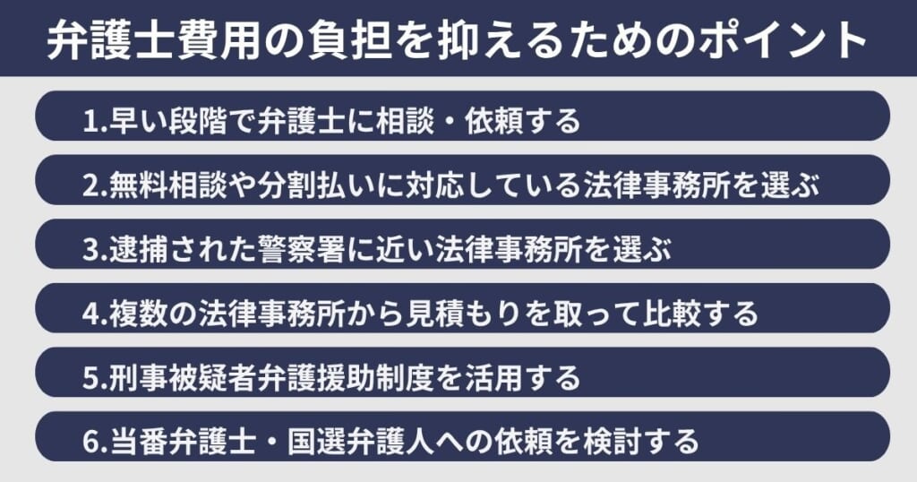 痴漢事件における弁護士費用の負担を抑えるためのポイント