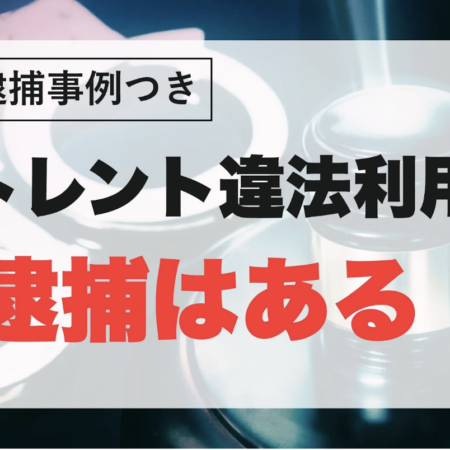 トレントでの逮捕は十分にある！4件の逮捕事例とリスク回避法を伝授
