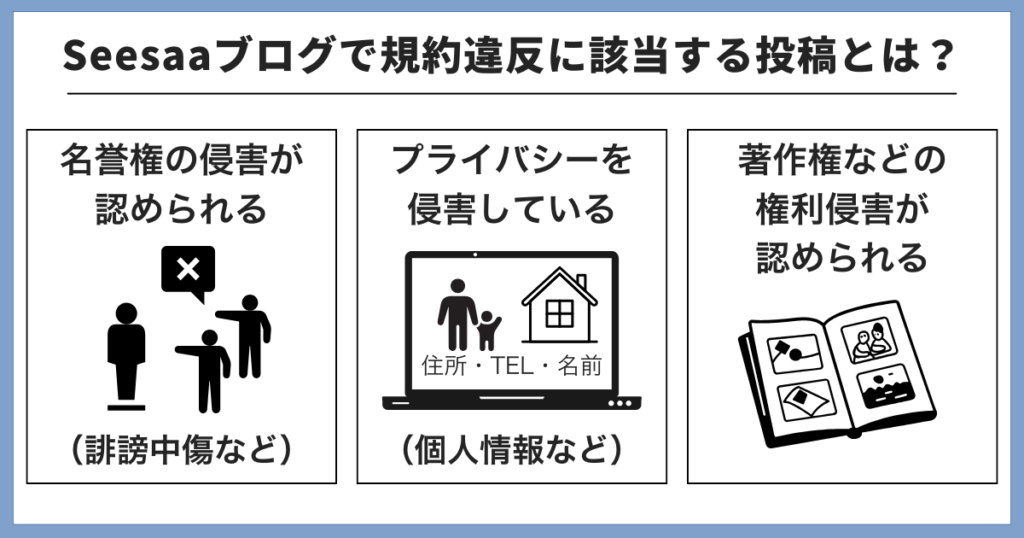 seesaaで削除の対象となる投稿