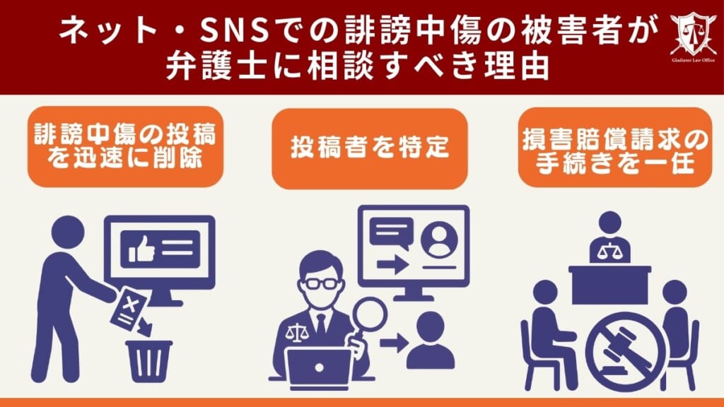 ネット・SNSでの誹謗中傷の被害者が弁護士に相談すべき理由