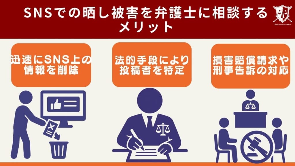 SNSでの晒し被害を弁護士に相談するメリット