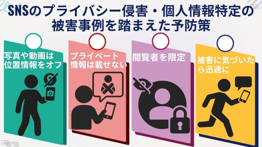 SNSのプライバシー侵害・個人情報特定の被害事例を踏まえた予防策