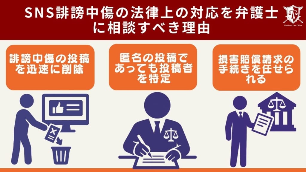 SNS誹謗中傷の法律上の対応を弁護士に相談すべき理由