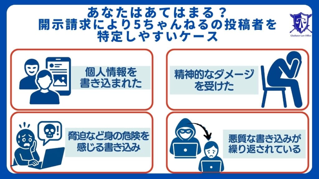 あなたはあてはまる?開示請求により5ちゃんねるの投稿者を特定しやすいケース