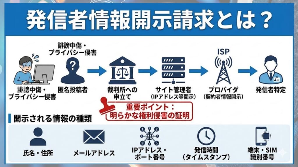発信者情報開示請求とは?
