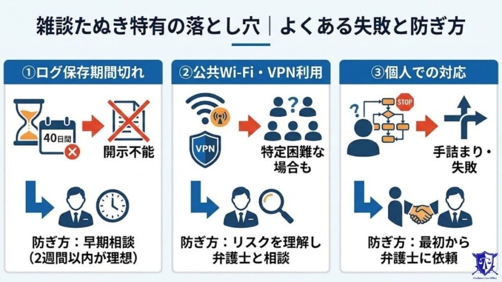 雑談たぬき特有の落とし穴｜よくある失敗と防ぎ方