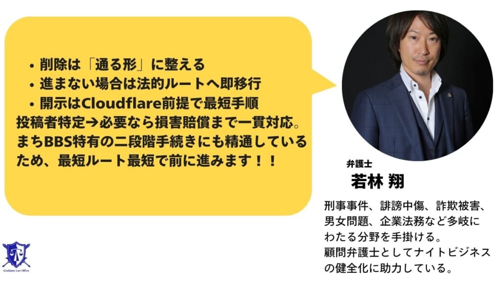 まちBBSの削除依頼・開示請求は経験豊富なグラディアトル法律事務所にお任せください