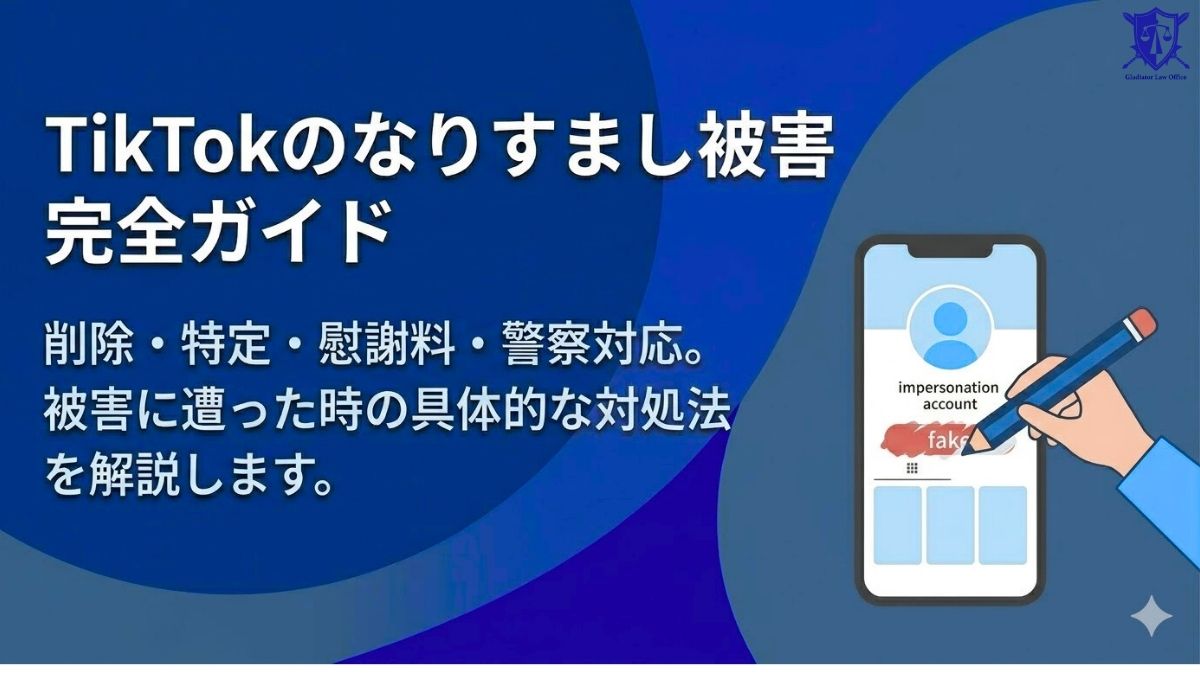 TikTokのなりすまし被害完全ガイド｜削除・特定・慰謝料・警察対応