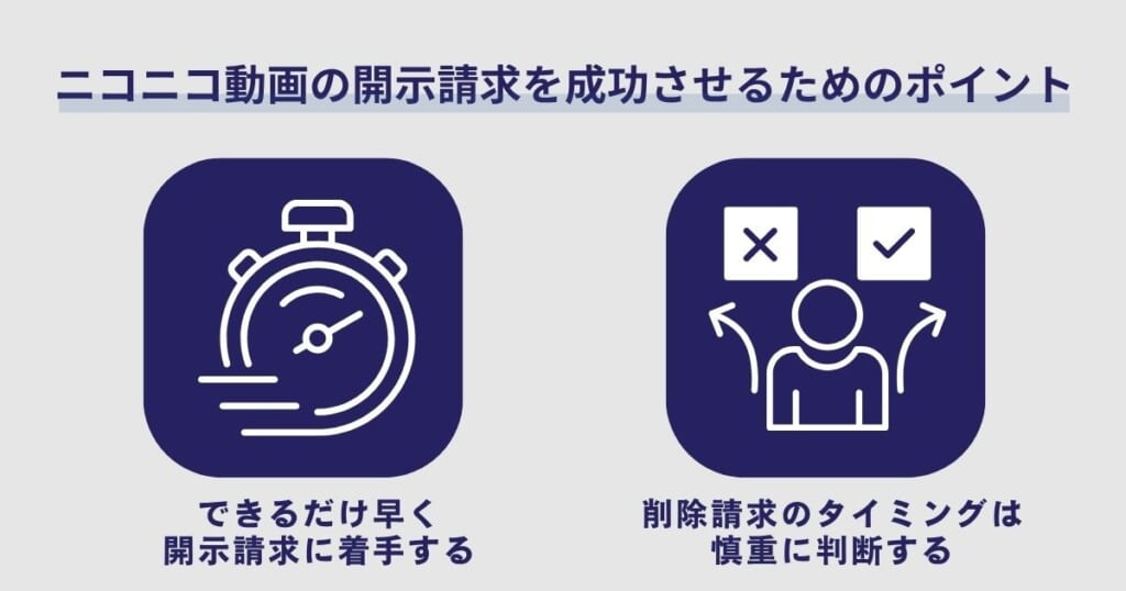 ニコニコ動画の開示請求を成功させるためのポイント