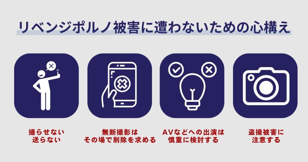 リベンジポルノ被害に遭わないための心構え