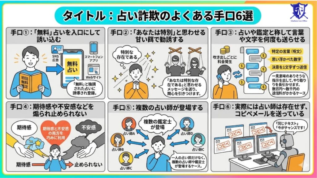 占い詐欺のよくある手口6選