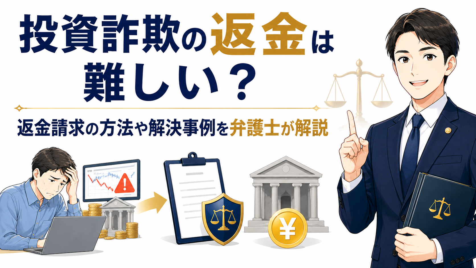 投資詐欺の返金は難しい？返金請求の方法や解決事例を弁護士が解説