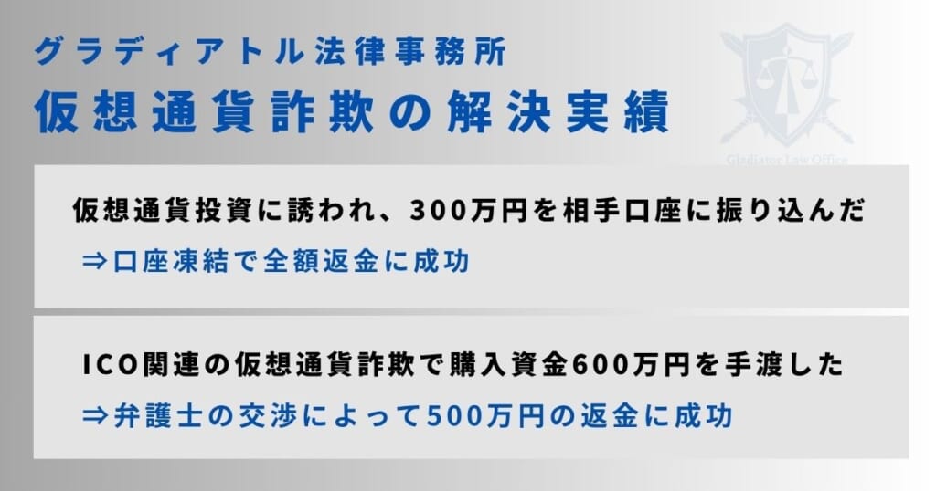 仮想通貨詐欺で返金に成功した事例