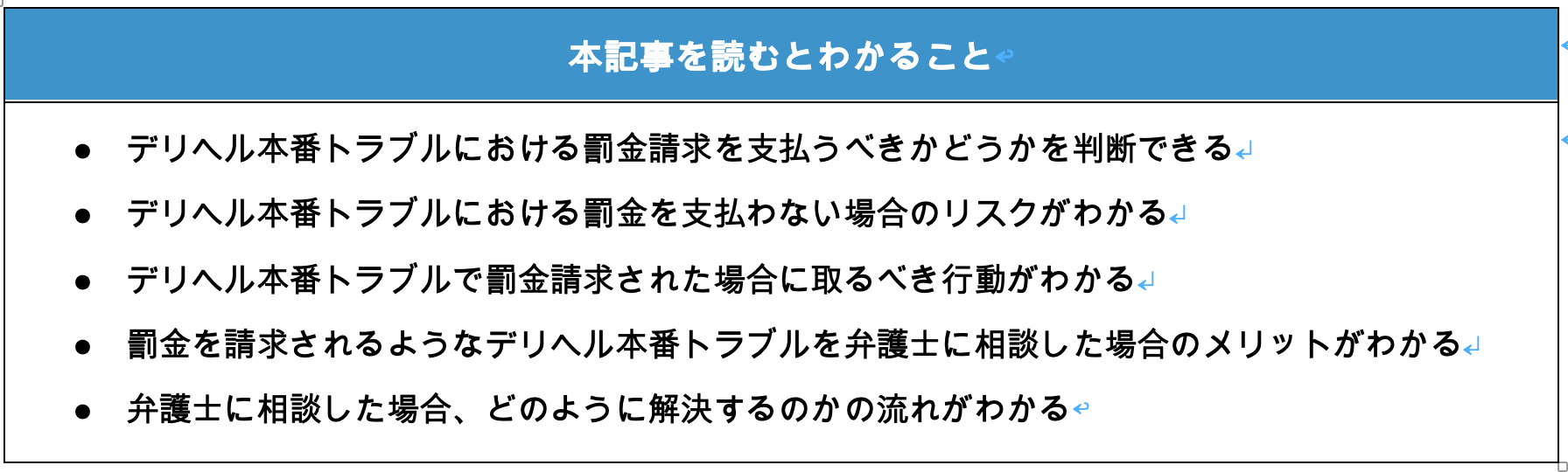 デリヘル本番罰金の記事で分かること