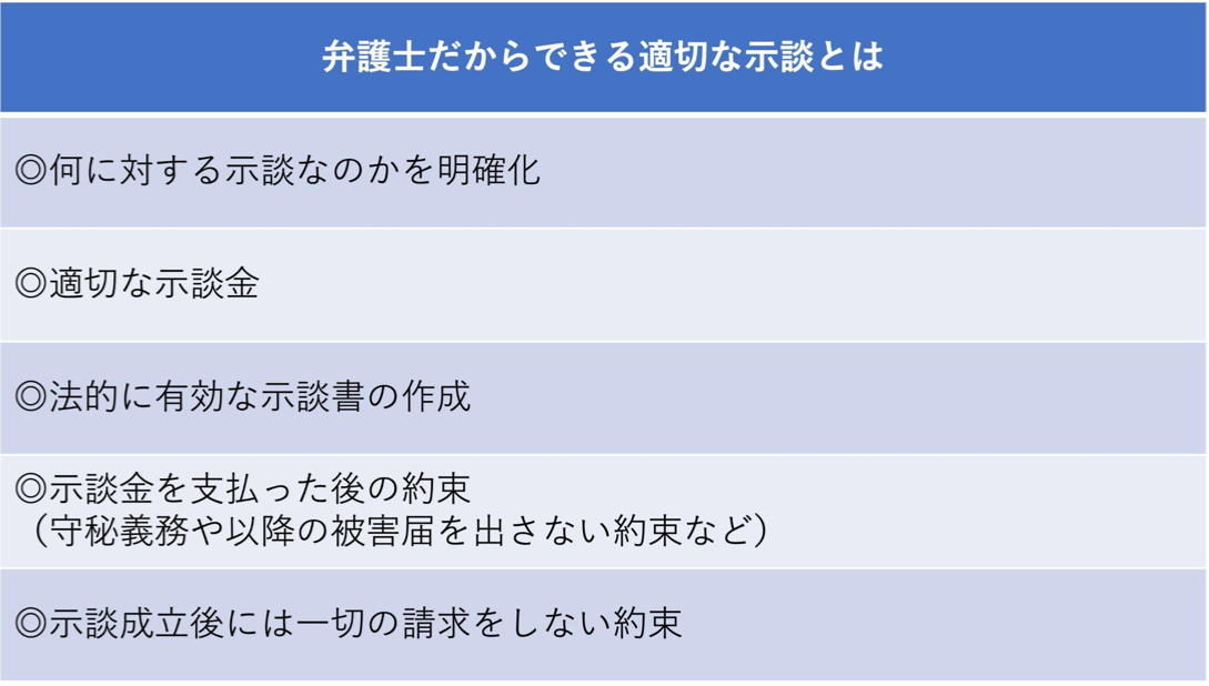 弁護士だからできる適切な示談とは