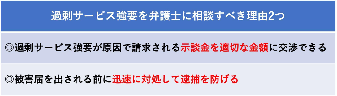 過剰サービス強要を弁護士に相談すべき理由