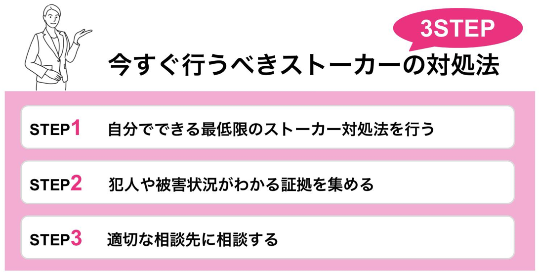 今すぐ行うべきストーカーの対処法