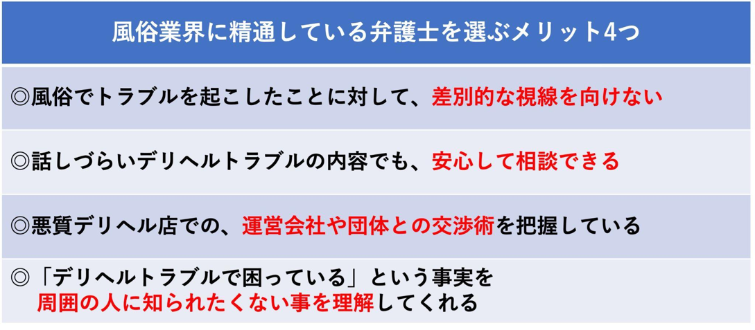 風俗業界に精通した弁護士を選ぶメリット