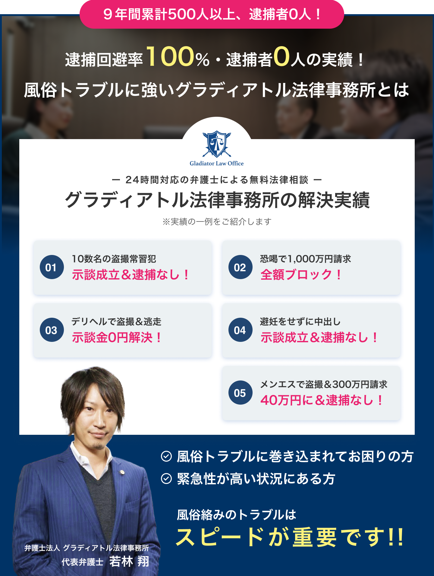 風俗トラブルに強いグラディアトル法律事務所とは？