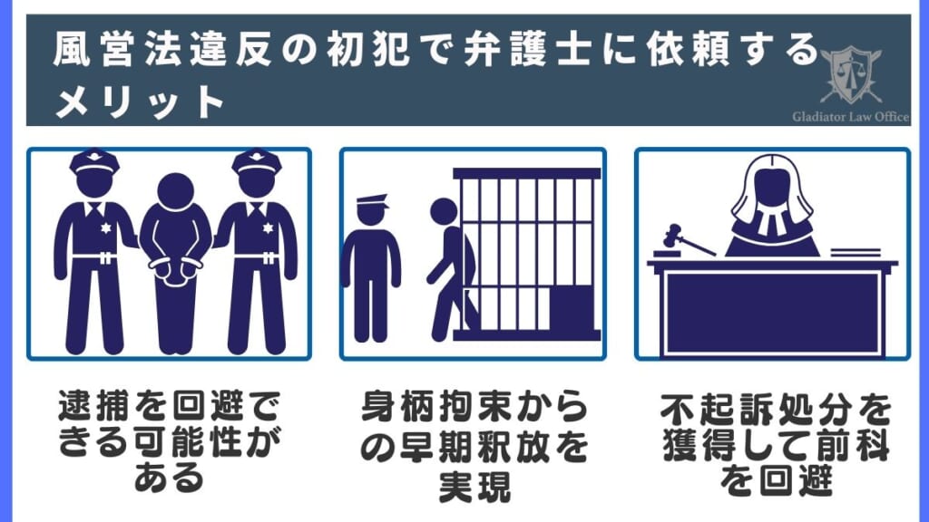 風営法違反の初犯で弁護士に依頼するメリット