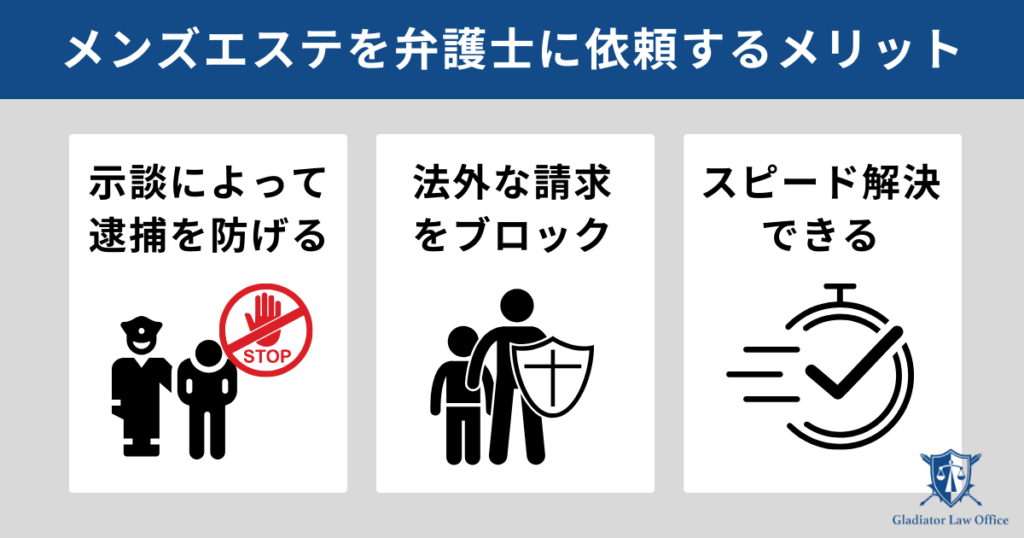 メンズエステのトラブルを弁護士に依頼するメリット