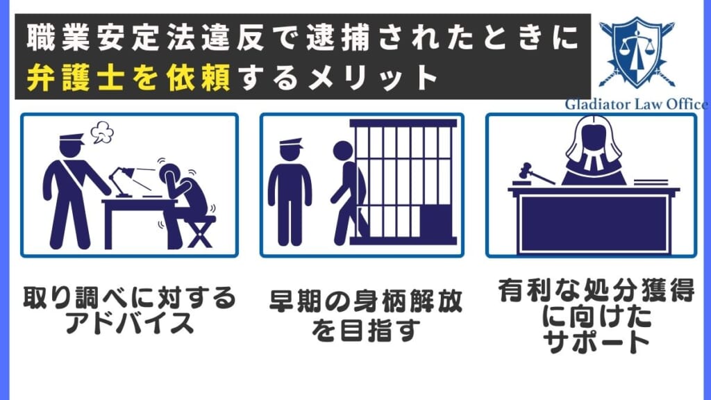職業安定法違反で逮捕されたときに弁護士を依頼するメリット