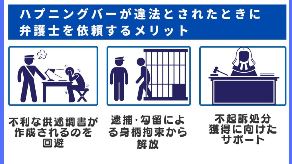 ハプニングバーが違法とされたときに弁護士を依頼するメリット