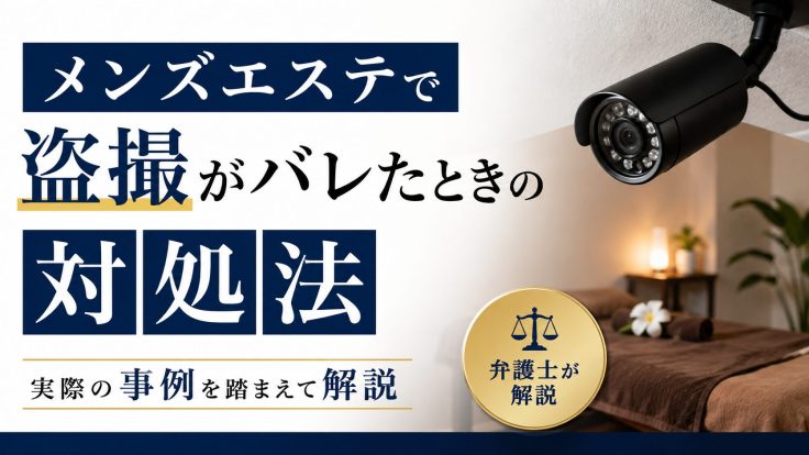 メンズエステで盗撮がバレたときの対処法を実際の事例を踏まえて解説