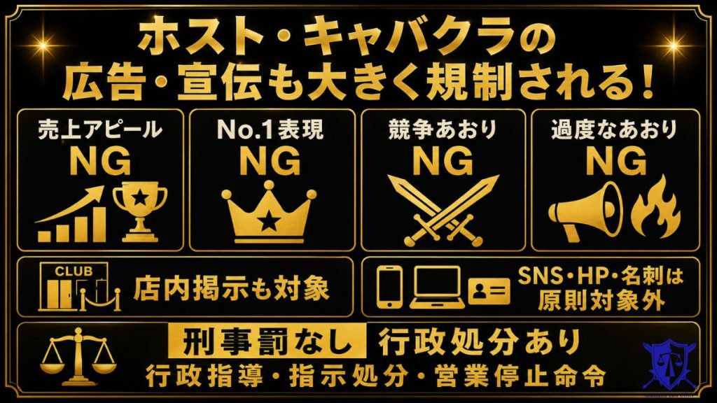 ホスト・キャバクラの広告・宣伝も大きく規制される!