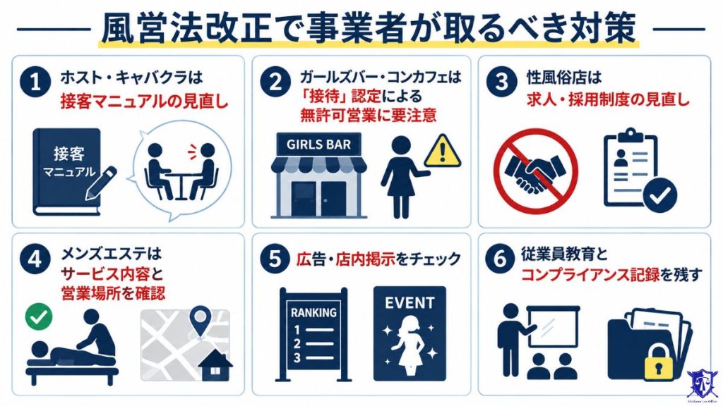 風営法改正で事業者が取るべき対策